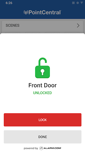 Android application PointCentral Smart Properties screenshort