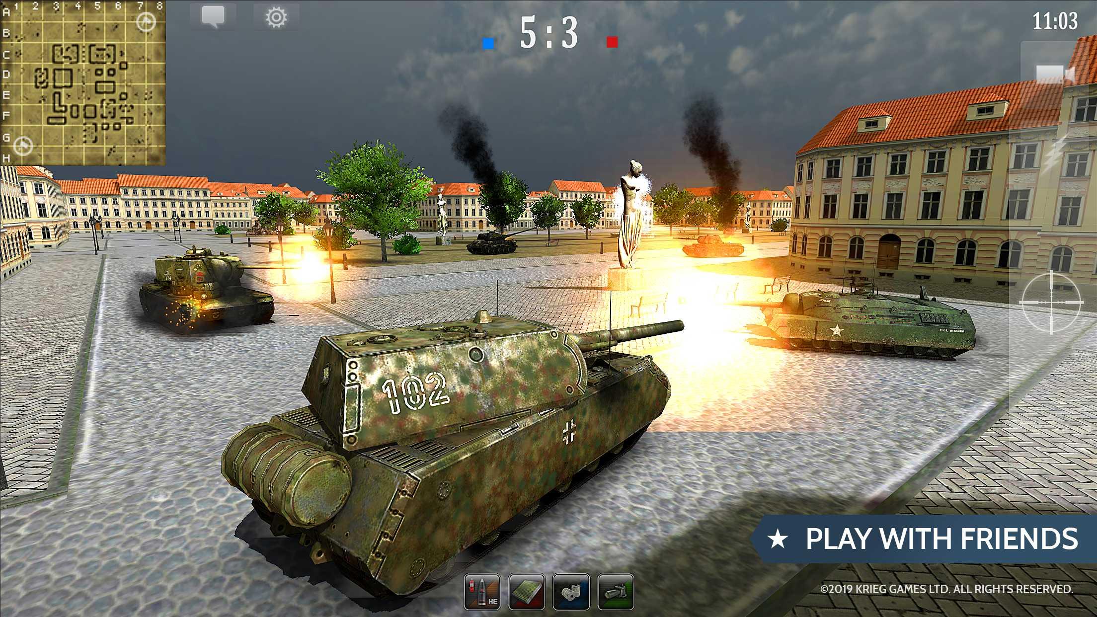 Android application Armored Aces - Tank War screenshort