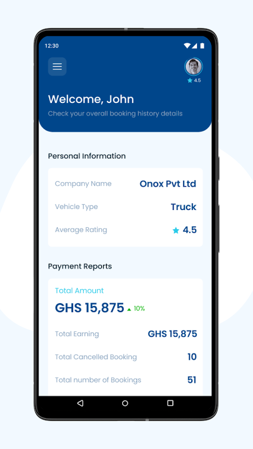 Android application Mijo Driver screenshot