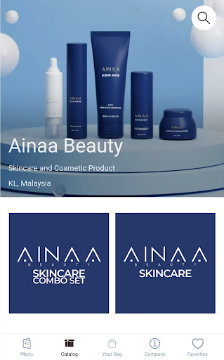 Android application Ainaa Beauty screenshort