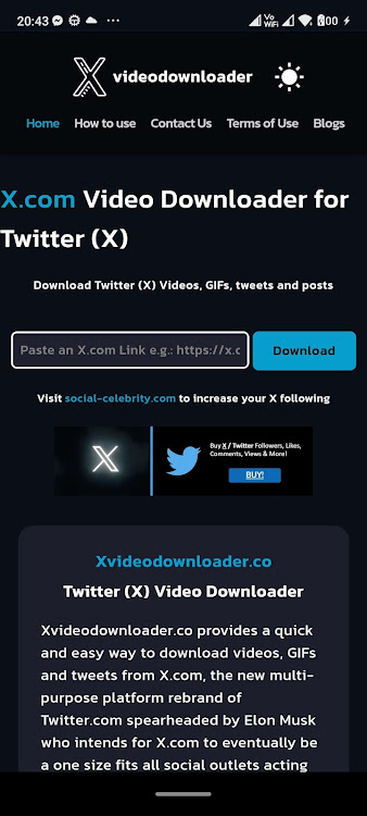 Download Videos from X.com - 1.0.1 - (Android)