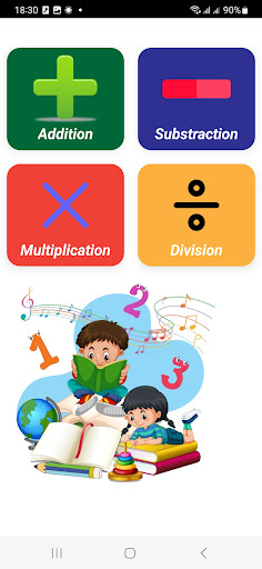 Android application Math Exercise screenshort