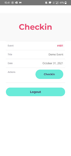 Tapgo Checkin Screen 2