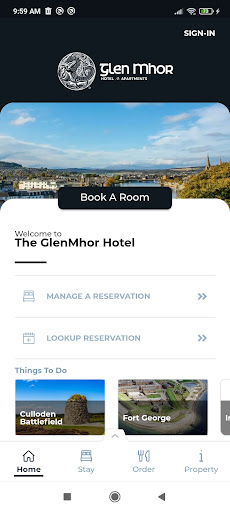 Android application Glen Mhor screenshort