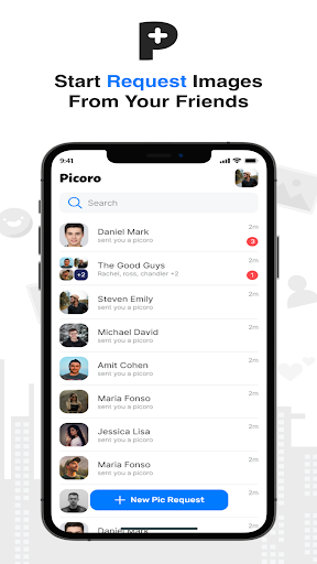 Android application Picoro - Moments with Friends screenshort