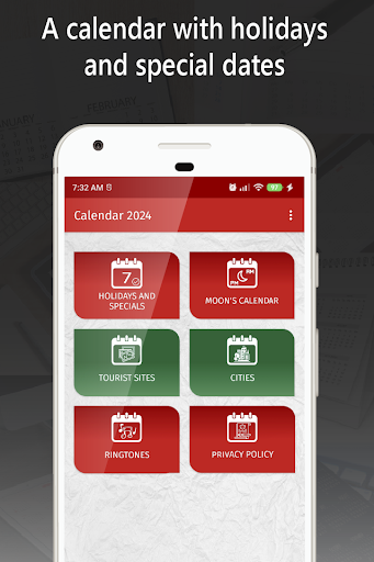 Android application portugal calendar 2024 screenshort