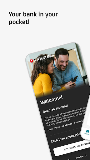 Android application UniCredit mBanking screenshort