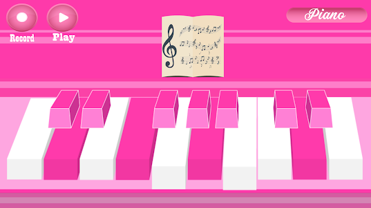 Розовый Пианино