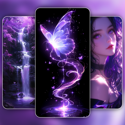 Aesthetic Purple Wallpaper HD logo