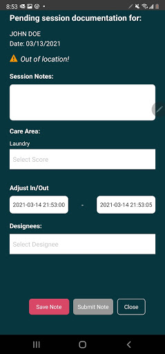 Android application Therapy Corner screenshort
