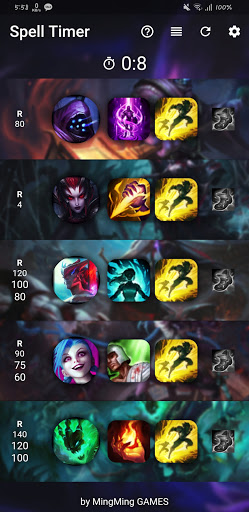 LOL Spell Timer - Spell Check Screen 2