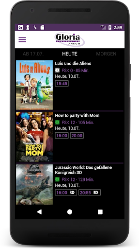 Android application Gloria Kinocenter Ankum screenshort