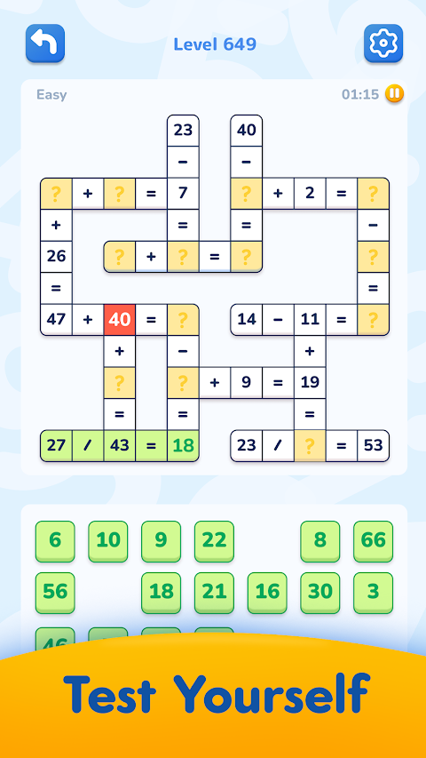 Math Crossword 数字ゲーム, ナンバーパズルのおすすめ画像2