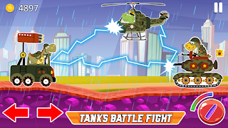 Dino Tanks Offroad Battle Game - Screenshot 2