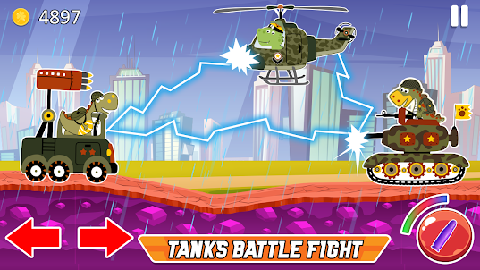 Dino Tanks Offroad Battle Game