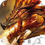Dragon Color by Number Game icon