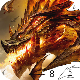 Dragon Color by Number Game Mod Apk
