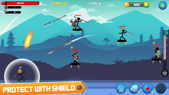 Fighting Stickman Archer Hero MOD APK 1.0 (Unlocked all) 7