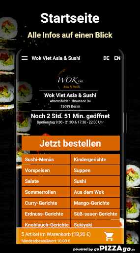 Wok Viet Asia - Sushi Berlin Screen 2