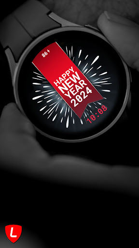 Android application New Year Minimal Watch 041 screenshort