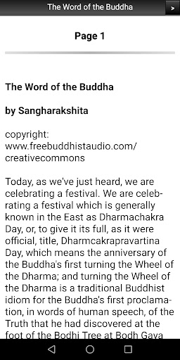 The Word of the Buddha Screen 3