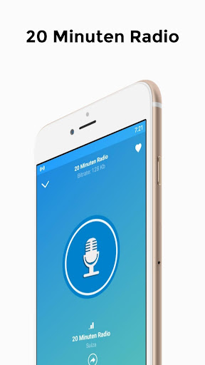 Android application 20 minuten radio App screenshort