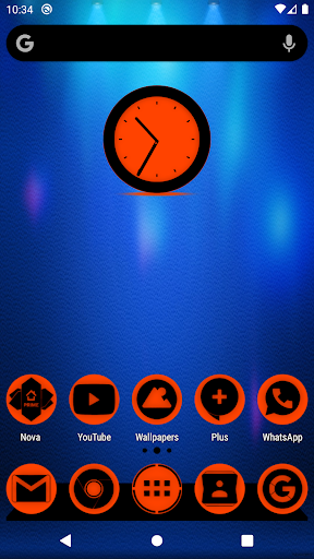 Android application Oreo Orange Icon Pack P2 screenshort