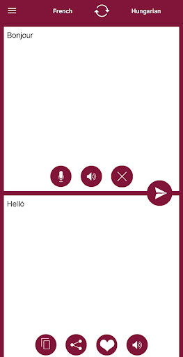 Android application French - Hungarian Translator screenshort