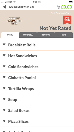 Krums Sandwich Bar Screen 2