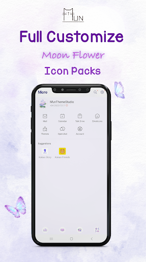Moon Flower - KakaoTalk Theme Screen 3
