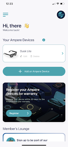 Android application Ampere screenshort