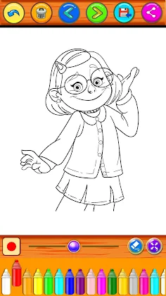 Turning Red coloring book game - Screenshot 3