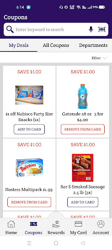 JWs Foods Screen 2
