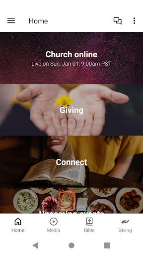 Android application Worshiplife Online screenshort