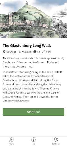 Android application The Glastonbury Way screenshort