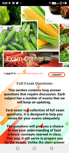 Food Science (FS) Tutor Screen 3