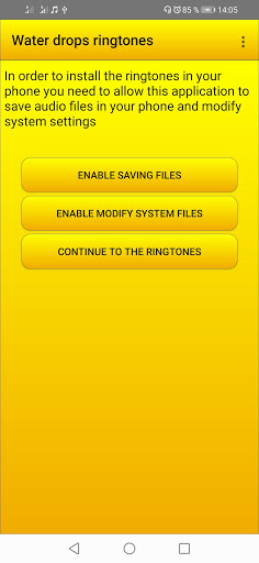 Water drops ringtones Screen 2