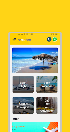 Android application ApnaaTravel screenshort