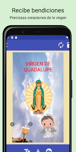 Android application Virgen Guadalupe photo editor screenshort