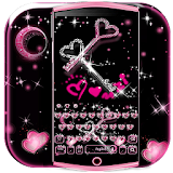 Glitter Love Diamond Keyboard Theme icon