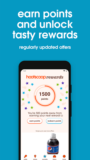 Hoots Wings Rewards & Ordering Screen 2