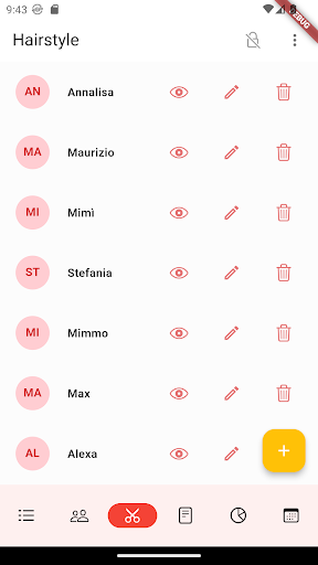 Hairstyle Manager Screen 3