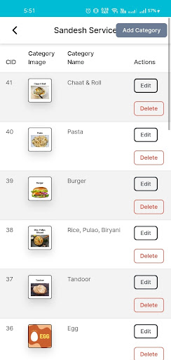 Sandesh Restaurant Partner Screen 3