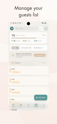 Wedding Planner by PlanWed Capture d'Écran de l'Application Android 4