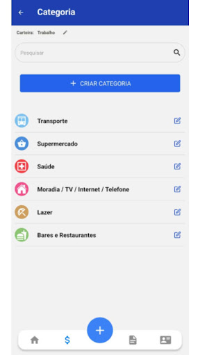 Android application Qrfin gerenciador de despesas screenshort