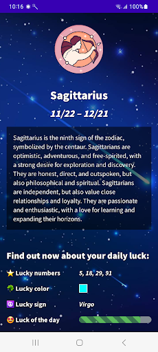 Horoscope Sagittarius 2024 Screen 2