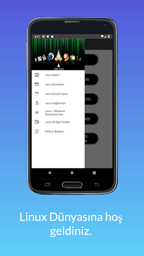 Android application Linux Commands screenshort