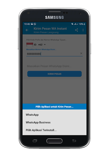 Mengirim Pesan Instant - Penyi Screen 3