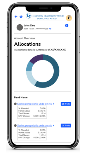 Touchstone Investments Mobile Screen 2