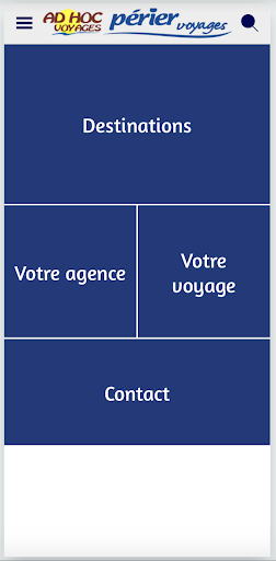 Android application AdHoc Périer Voyages screenshort